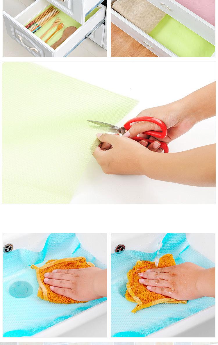 Combo 4 tấm lót ngăn kéo tủ lạnh,tủ bếp Chống thấm dễ dàng lau rửa đa năng - Henrysa