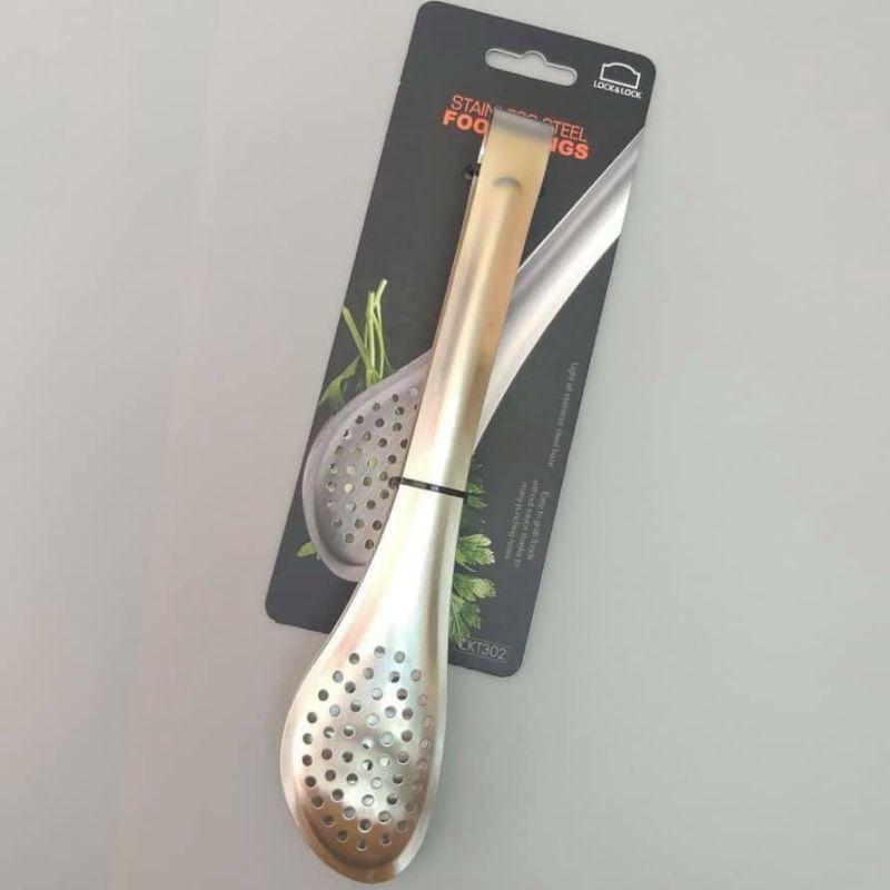 Dụng Cụ Kẹp Gắp Đồ Ăn Bằng Thép Không Gỉ Cao Cấp CKT302 (cam kết hàng chính hãng)