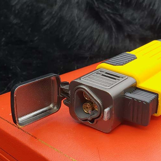 Vỏ Hột Quẹt Bật Lửa Khò 3 Tia COB 115 Thiết Kế Đẹp Độc Lạ Lửa Khò Mạnh Mẽ - Dùng Gas Cao Cấp