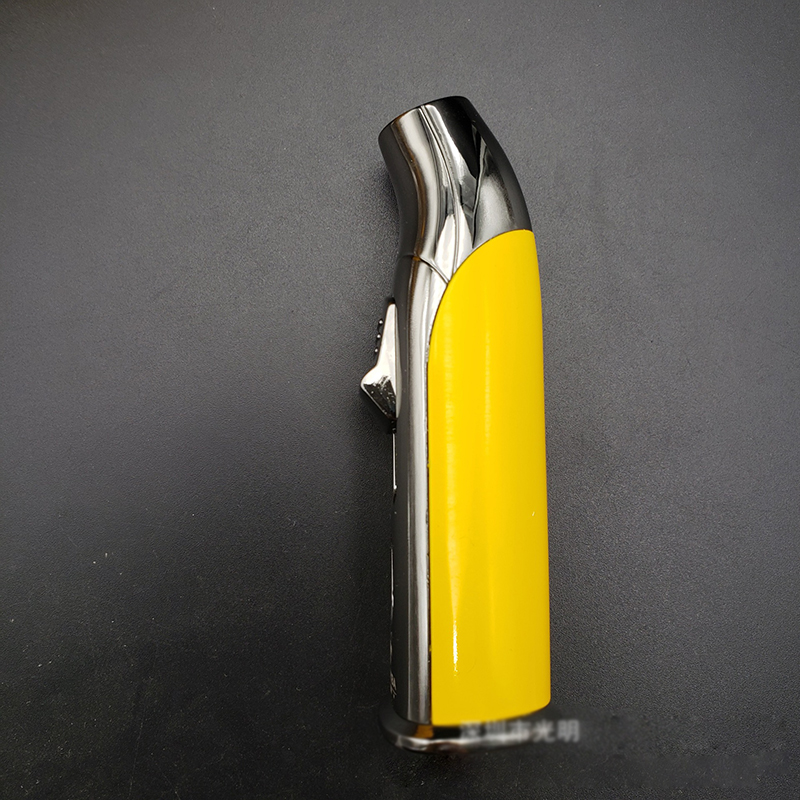 Vỏ Hột Quẹt Bật Lửa Gas COB-988 Khò 1 Tia Mạnh Mẽ Kèm Đục Tiện Lợi - Màu Vàng (KHÔNG SẴN GAS)