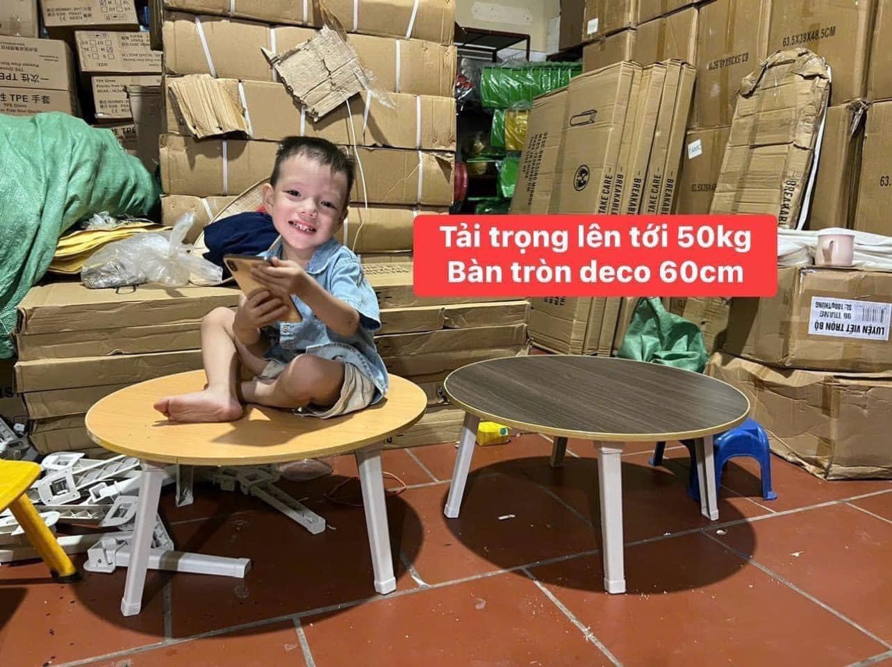 Bàn trà tròn sofa ngồi bệt gấp gọn trang trí decor Tundo chân chắc chắn tiện lợi giá rẻ