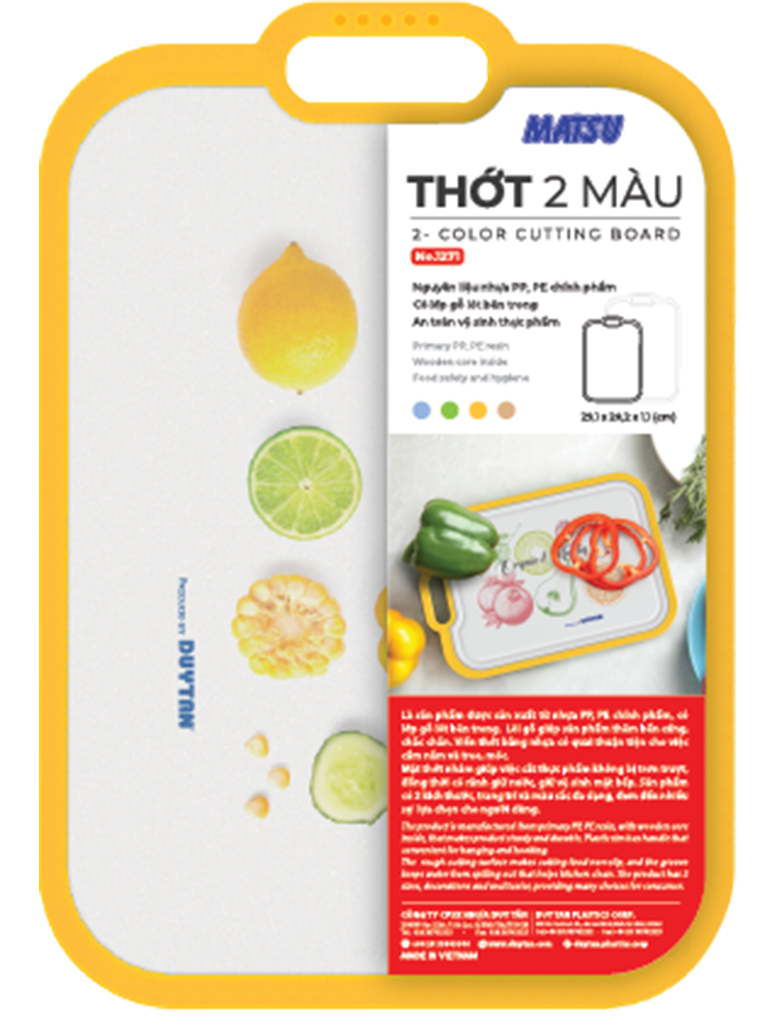 Thớt Nhựa Duy Tân Thớt 2 Màu Sản Phẩm Gia Dụng Dành Cho Gia Đình | TriTin
