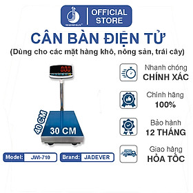 Cân Bàn Điện Tử JWI-710 - Mặt Bàn Cân 300x400MM