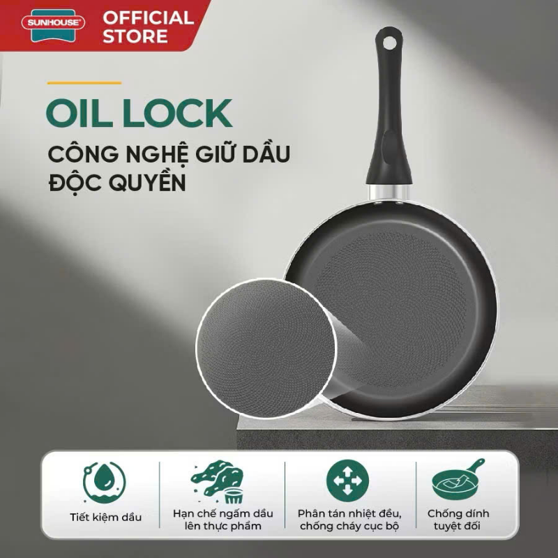 Chảo chống dính đáy từ Sunhouse ECO SHM plus