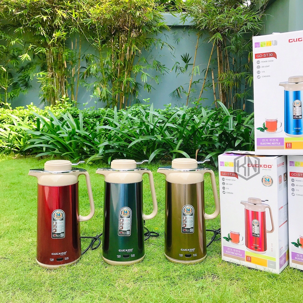 Bình Giữ Nhiệt 2 Trong 1 Kiêm Bình Siêu Tốc Điện GUGKDD GD-ST30 (3 lít) 1000W - Màu Ngẫu Nhiên - Hàng Chính Hãng
