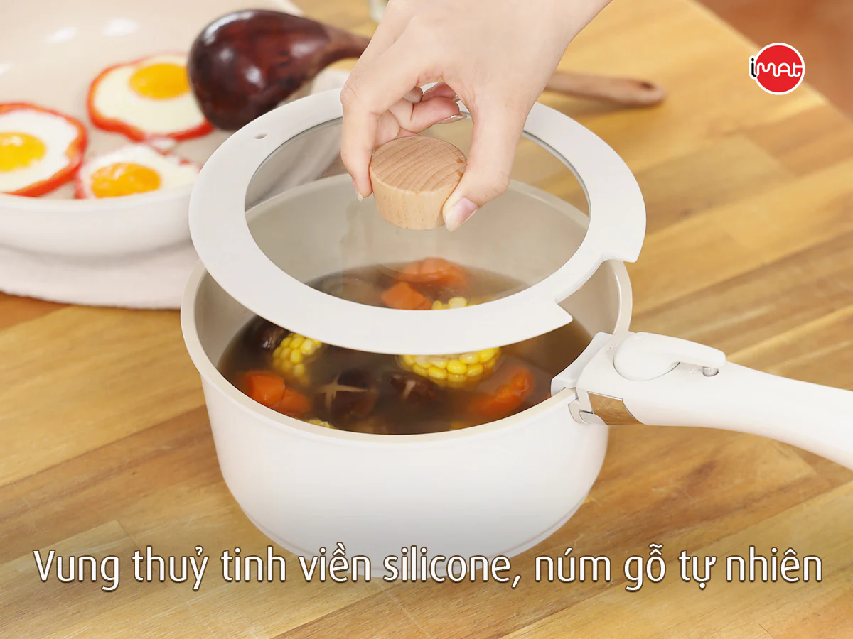 Bộ 3 nồi chảo cán rời Neoflam Hàn Quốc.Bao gồm, nồi 20cm, chảo chiên 24cm, chảo xào đa năng 26cm.