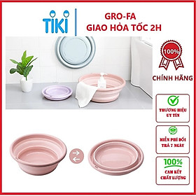 Thau nhựa gấp gọn đa năng12x35cm, giao màu ngẫu nhiên+ Tặng kèm thau gấp gọn đa năng 9x25cm - Hàng chính hãng (Giao màu ngẫu nhiên)