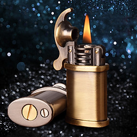 Vỏ Hột Quẹt Bật Lửa Xăng Đá Dolphin HY702 Thiết Kế Độc Lạ Nhỏ Gọn - Dùng Xăng Bấc Đá Cao Cấp