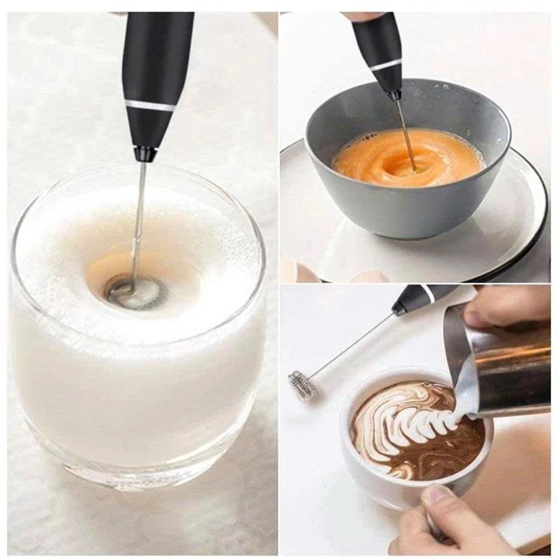 Dụng cụ đánh bọt cà phê cầm tay mini - Dụng cụ đánh bọt trứng với 3 chế độ nhanh chóng chỉ trong vài giây.