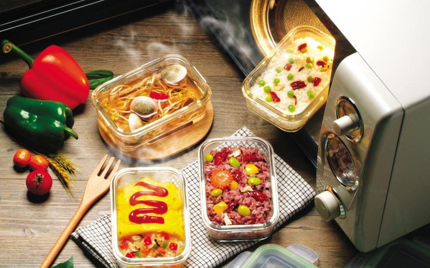Bộ 2 hộp đựng cơm thức ăn ,trữ thực phẩm thủy tinh chịu nhiệt COBA