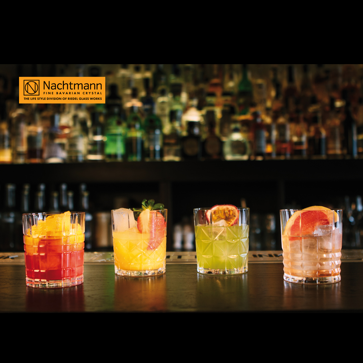 Bộ 4 ly pha lê Nachtmann Highland - Hàng chính hãng Đức
