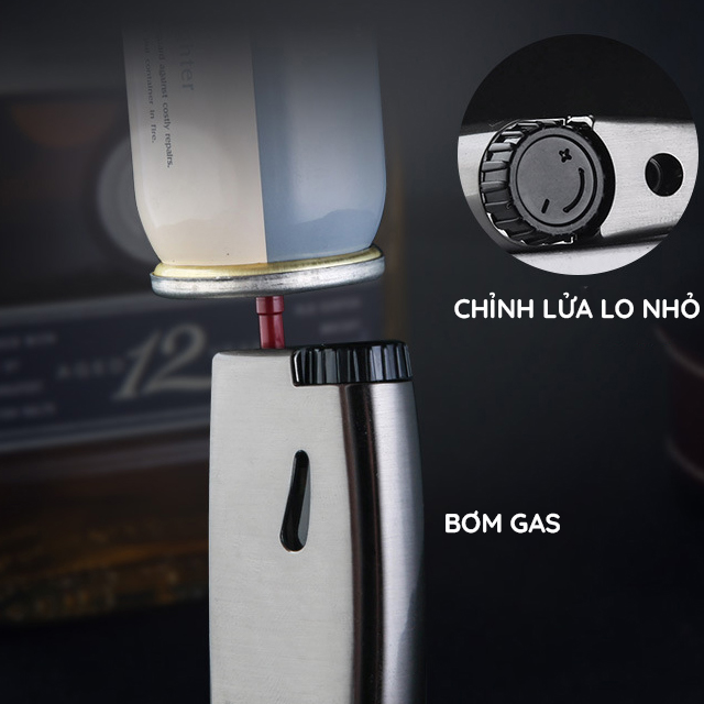 Vỏ Hột Quẹt Bật Lửa Khò 1 Tia Honest BCZ 486 Thiết Kế Đẹp Độc Lạ - Dùng Gas Cao Cấp