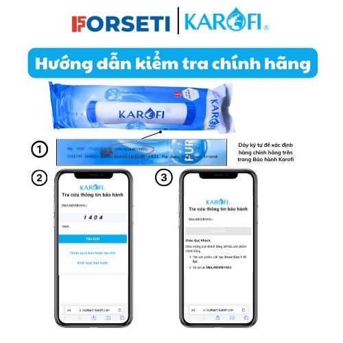 Lõi lọc Karofi số 8 - Nano Silver chính hãng