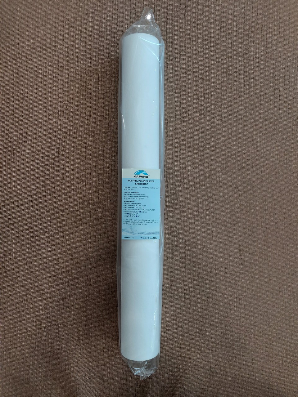 Lõi lọc cặn Polypropylene (PP) 5 micron 20″ Kapano - Hành chính hãng