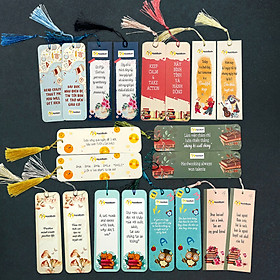 Bookmark đánh dấu sách truyền cảm hứng có tua rua (tặng kèm Bookmark khi mua sách)