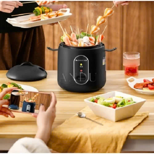 Nồi Cơm Điện Mini Chigo, Nồi Hầm Cháo, Luộc Dung Tích 1.2L dành cho 1 người ăn
