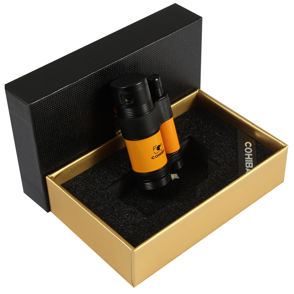 Vỏ Hột Quẹt Bật Lửa Khò 3 Tia Kiêm Đục COB127 Đẹp Độc Lạ Lửa Khò Mạnh Mẽ - Dùng Gas Cao Cấp