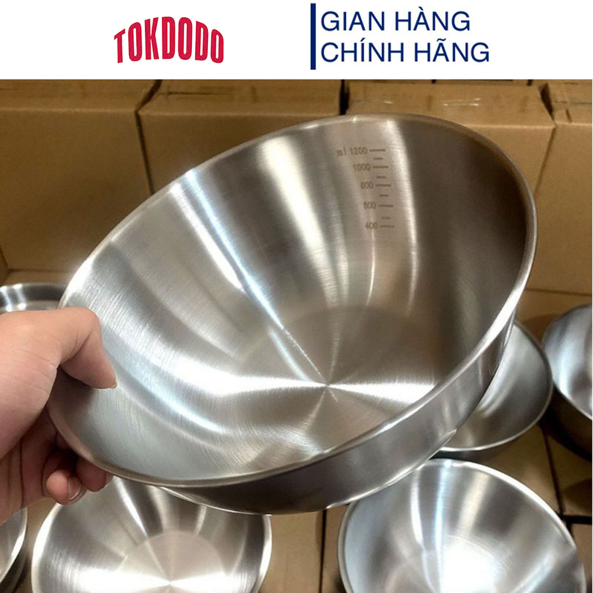 Bộ 3 Bát Trộn Inox TOKDODO Rất Tiện Lợi, Đa Dạng Công Năng, An Toàn Khi Sử Dụng
