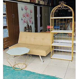 Combo sofa bàn kệ Prince, Sofa giường 1m2, bàn kim cương và kệ đa năng 4 Tầng Juno sofa