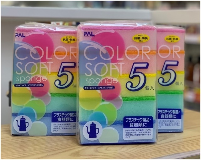 Gói 5 Miếng Rửa Chén Bát Xoong Nồi Nhật Bản