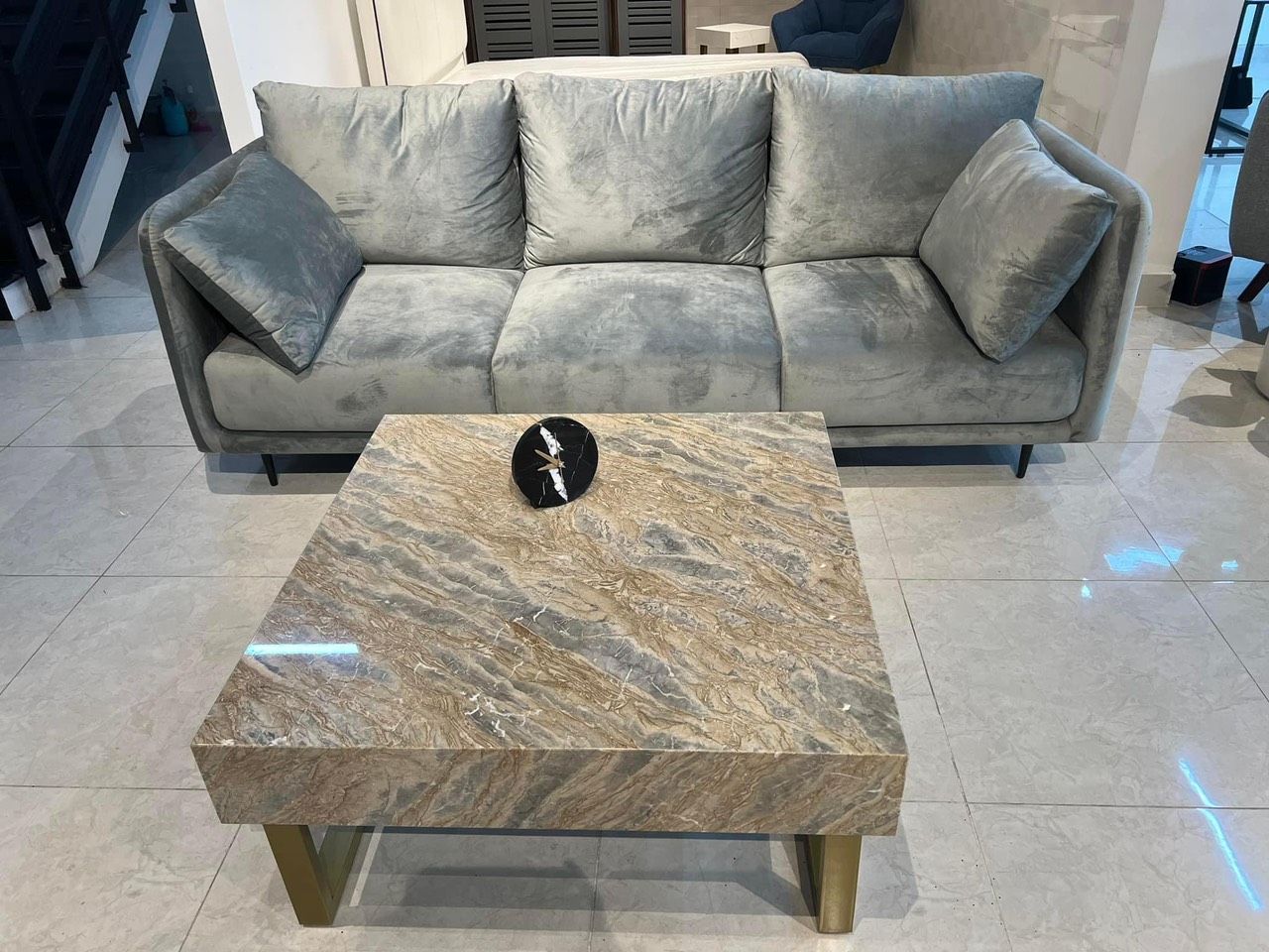 Sofa băng HOTHIT Tundo 1m8 tặng 2 gối trang trí