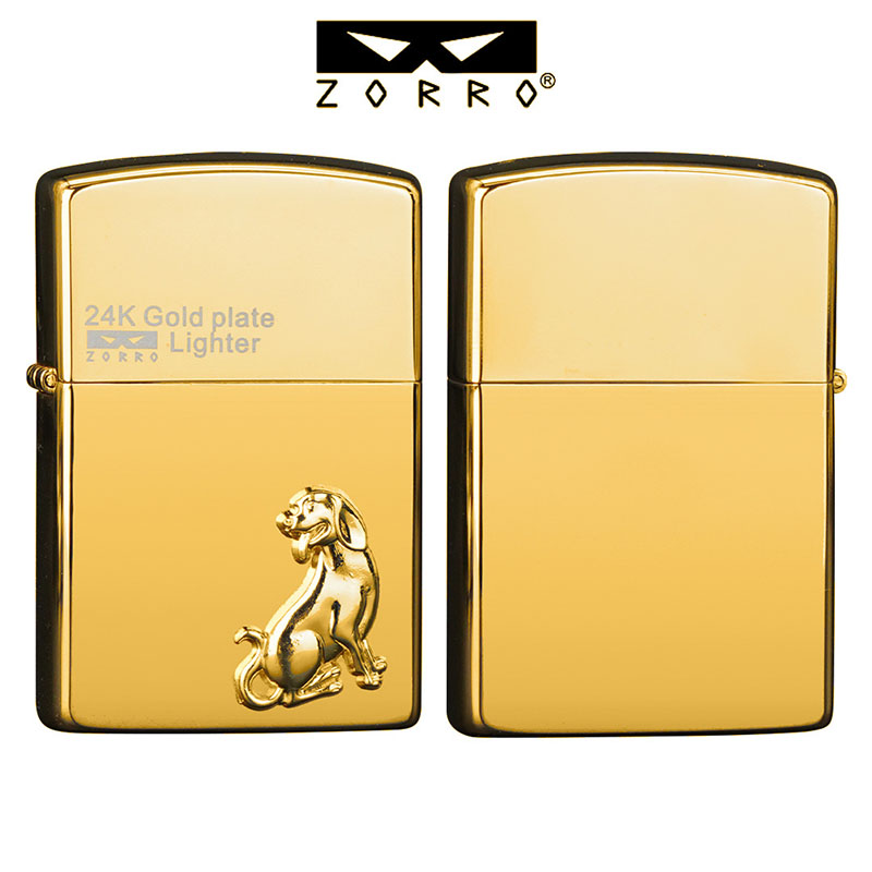 Vỏ Hột Quẹt Bật Lửa Xăng Đá Zorro Z24K Ôp Nổi Họa Tiết 12 Con Giáp Cực Đẹp - Nhiều Hình