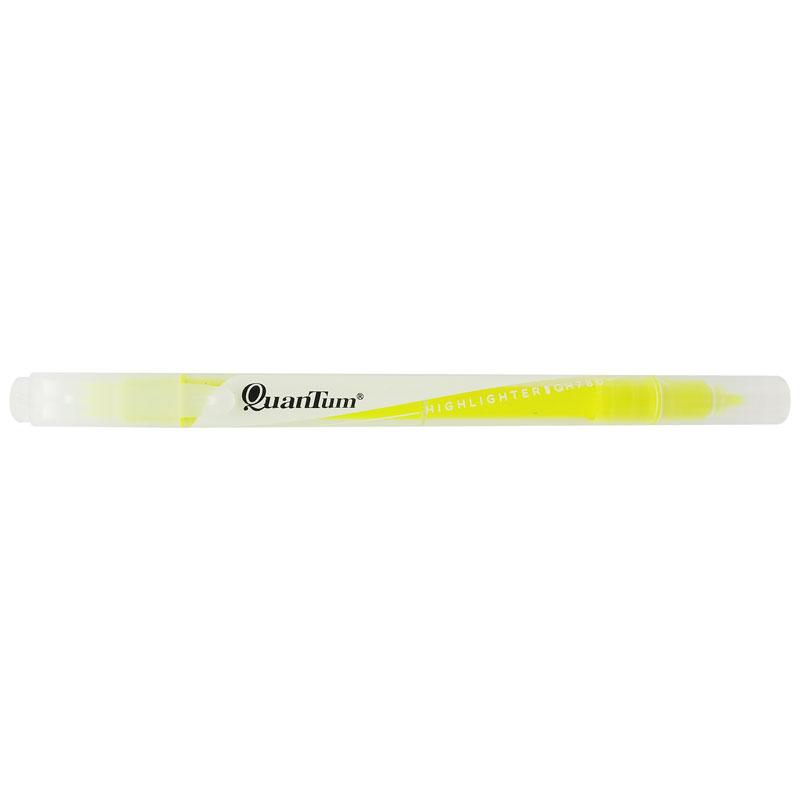 Bút Dạ Quang 2 Đầu - Quantum QH780 - Màu Vàng