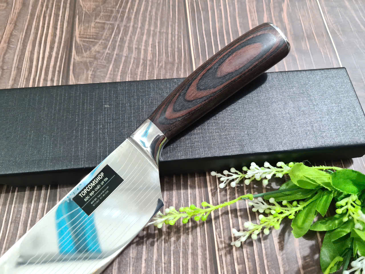 DAO - DAO BẾP NHẬT BẢN USUBA THÉP DAMASCUS MÃ A5 DT125 nt topcoomshop vn