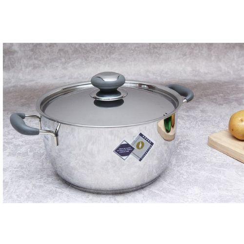 Nồi 3 đáy inox 430 Thân Cool Fivestar Standard quai silicon chống nóng nắp inox ( 20cm )