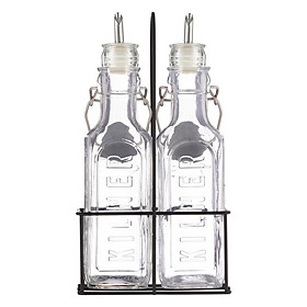Kilner - Bộ bình thủy tinh đựng dầu - 0.3L/ 0.6L - 3 món