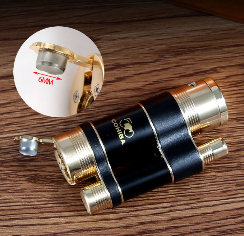 Vỏ Hột Quẹt Bật Lửa Khò 3 Tia Kiêm Đục COB127 Đẹp Độc Lạ Lửa Khò Mạnh Mẽ - Dùng Gas Cao Cấp