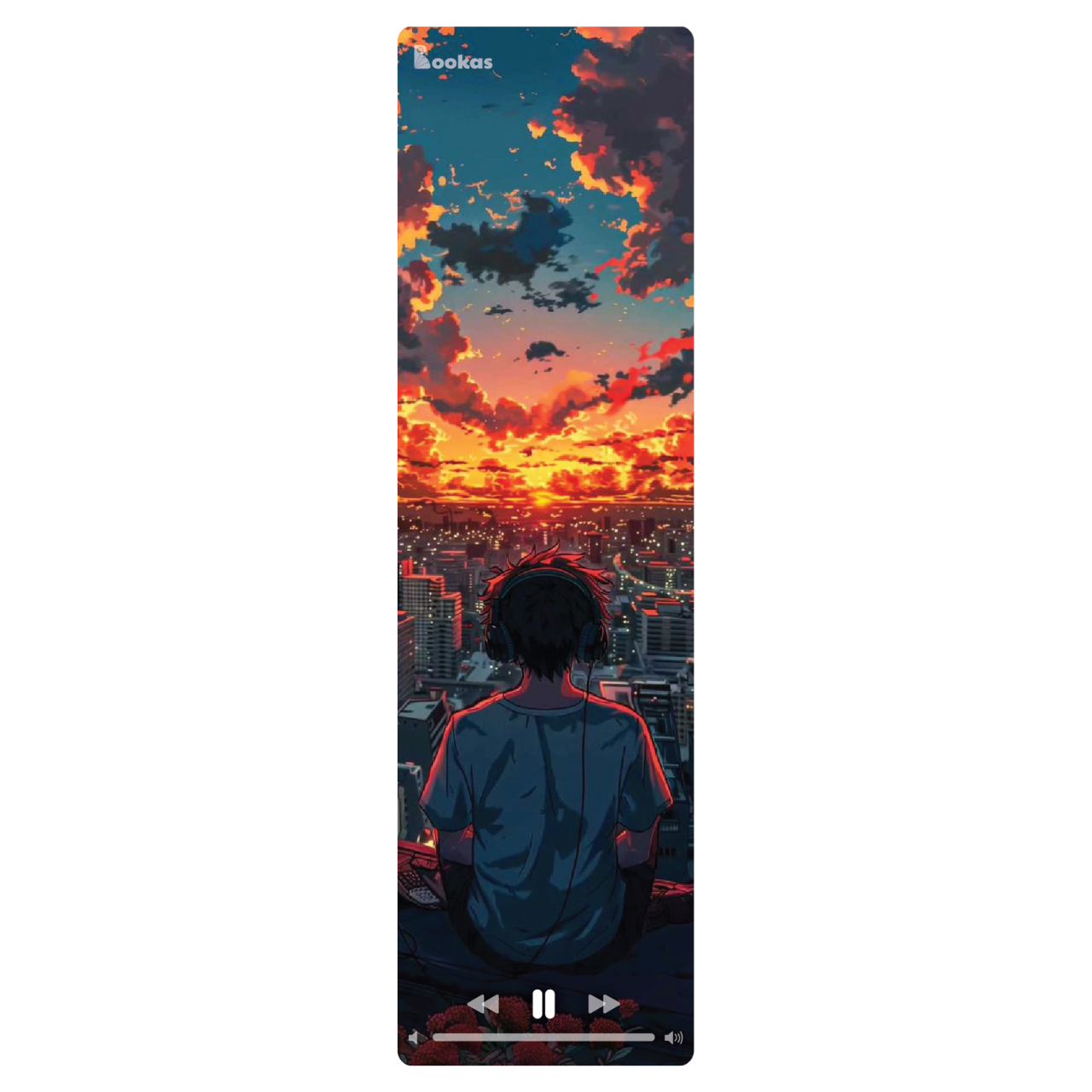 5 Cái Bookmark Kẹp Sách, Dấu Trang Hoạ Tiết Nghe Nhạc Chữa Lành - SBOOKS