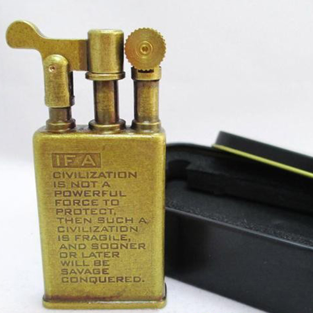 Vỏ Hột Quẹt Bật Lửa Xăng Đá Jifeng 006D Thiết Kế Đẹp Độc Lạ Dùng Xăng Bấc Đá Cao Cấp - Hình ngẫu nhiên