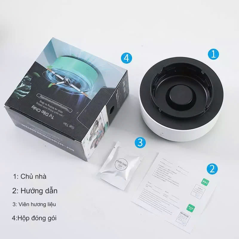 Gạt Tàn Không Khói với Lọc Không Khí Tự Động Không Gian Sạch Sẽ: - Mâu Mới Loại Tốt