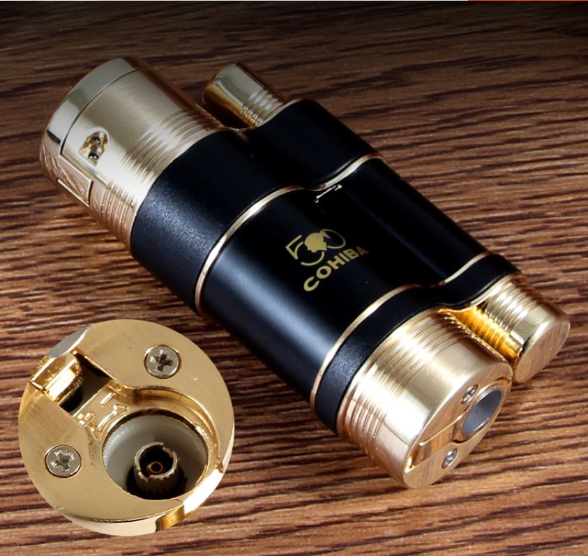 Vỏ Hột Quẹt Bật Lửa Khò 3 Tia Kiêm Đục COB127 Đẹp Độc Lạ Lửa Khò Mạnh Mẽ - Dùng Gas Cao Cấp