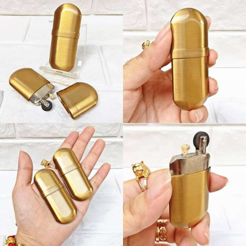 Vỏ Hột Quẹt Bật Lửa Xăng Đá Dolphin HY-602 Nhỏ Gọn