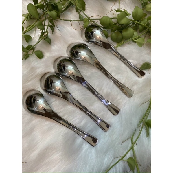 Sét 5 Thìa Đức Inox 304 Cao Cấp, Thìa Súp Sâu Lòng Màu Bạc Sang Trọng - Hàng Loại 1 - Chính Hãng MINIIN