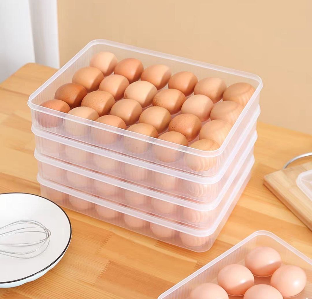 combo khay đựng trứng 24 quả có nắp đậy tiện dụng cao cấp