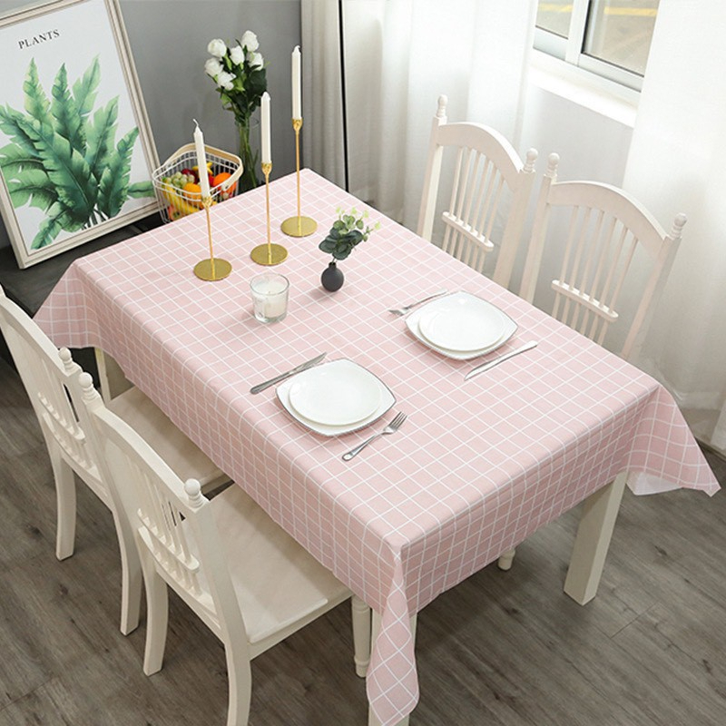 Khăn Trải Bàn Chống Thấm Nước Họa Tiết Độc Đáo, Tấm Lót Decor Bàn Ăn Kẻ Caro Nhiều Kích Thước Chính Hãng TOKDODO