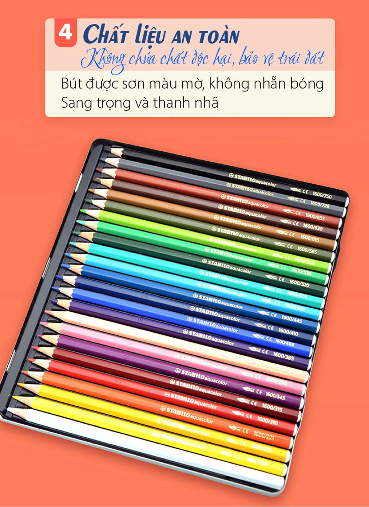 Bút chì màu nước STABILO Aquacolor - da (355)