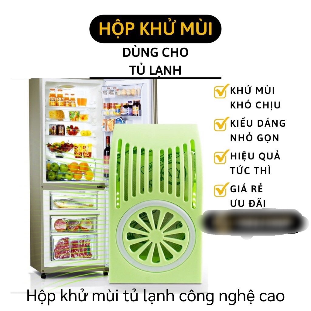Hộp khử mùi tủ lạnh công nghệ cao với than hoạt tính ,giúp làm sạch không khí và ngăn vi khuẩn phát triển