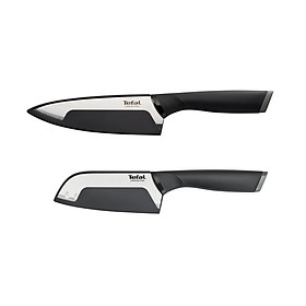 Bộ dao Tefal Comfort K221S244 15cm và 12cm - Cầm nắm thoải mái - Vỏ bảo vệ an toàn - Hàng chính hãng