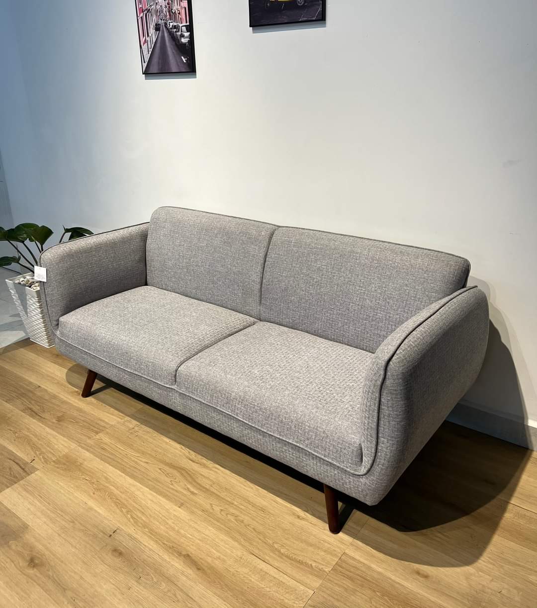Sofa băng viền Juno Sofa chuẩn xuất khẩu 1m8 màu kem
