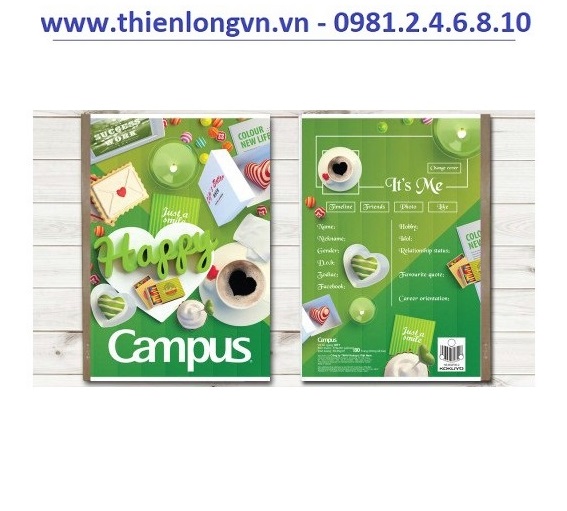 Lốc 5 quyển vở kẻ ngang 80 trang B5 Campus NB-BGIF80