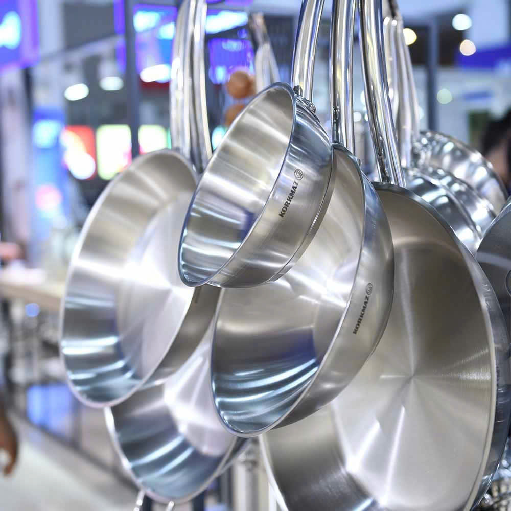 Chảo inox 18/10 Korkmaz Proline 28 cm - 2.7 lít