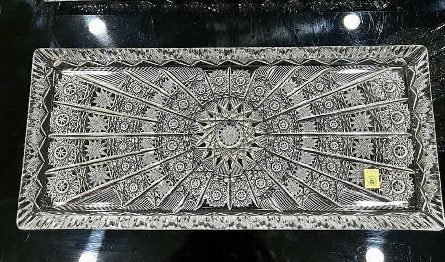 Đĩa chữ nhật pha lê BOHEMIA Arcade M57 NK 40cm