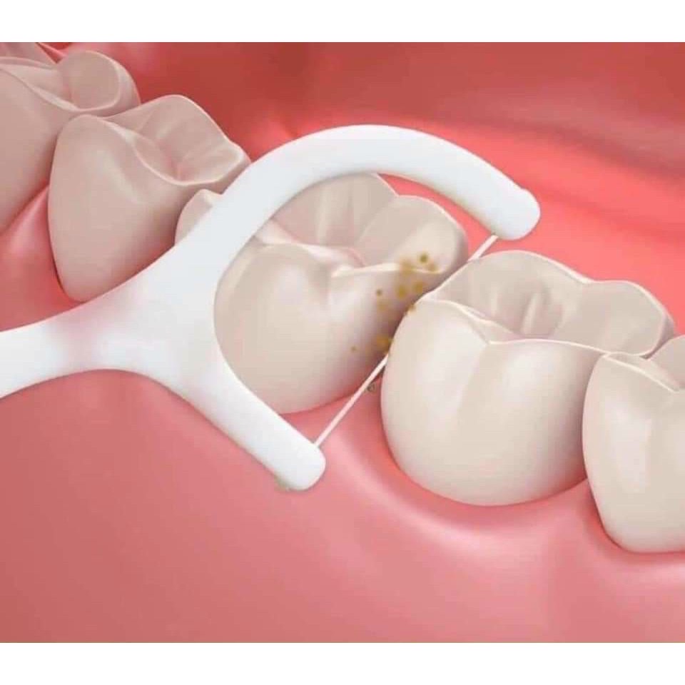 Hộp 50 cây tăm chỉ nha khoa ,an toàn dễ sử dụng và chăm sóc răng miệng