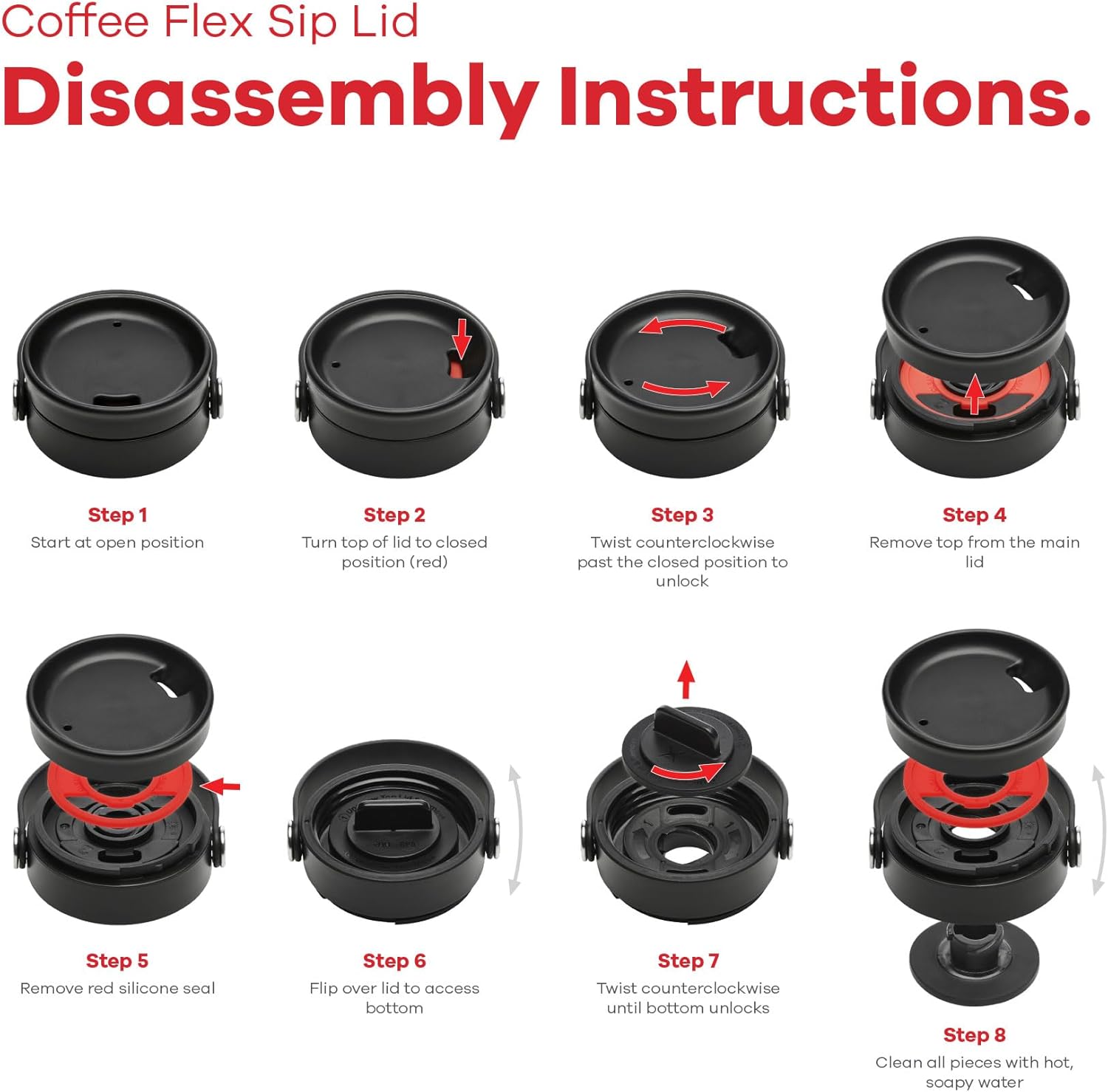 Phụ kiện nắp bình giữ nhiệt Hydro Flask Wide Mouth Flex Sip Lid