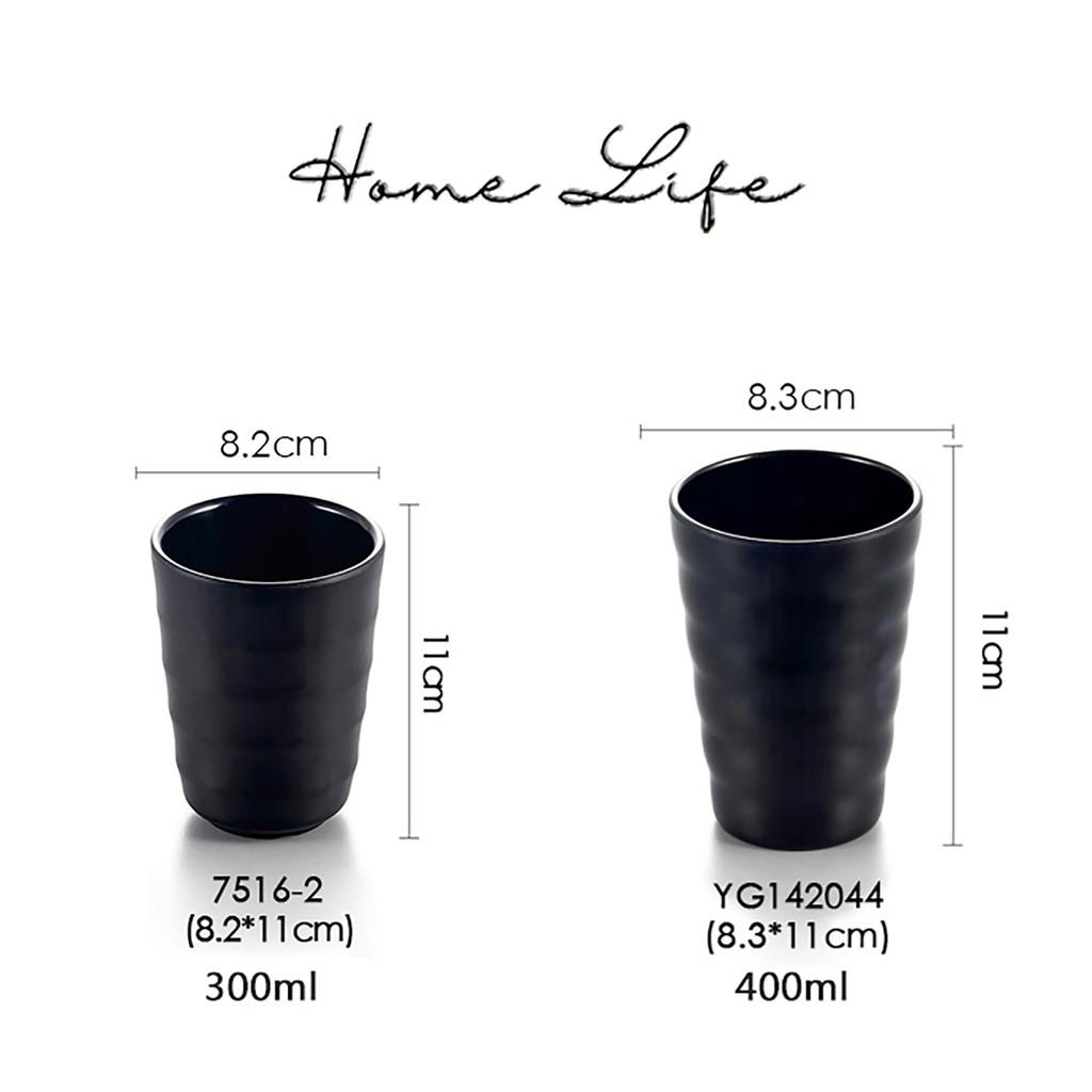 LY CỐC YG142044 | CỐC MELAMINE ĐEN MỜ