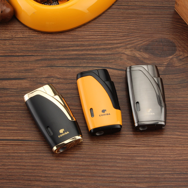 Vỏ Hột Quẹt Bật Lửa Khò 2 Tia H015 Thiết Kế Đẹp Độc Lạ Lửa Khò Mạnh Mẽ - Dùng Gas Cao Cấp